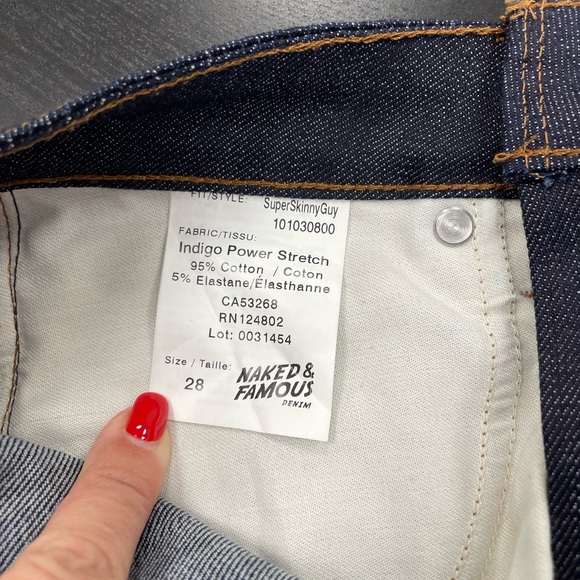 Authentic Naked & Famous Super Skinny Guy Jeans - Picture 2 of 5